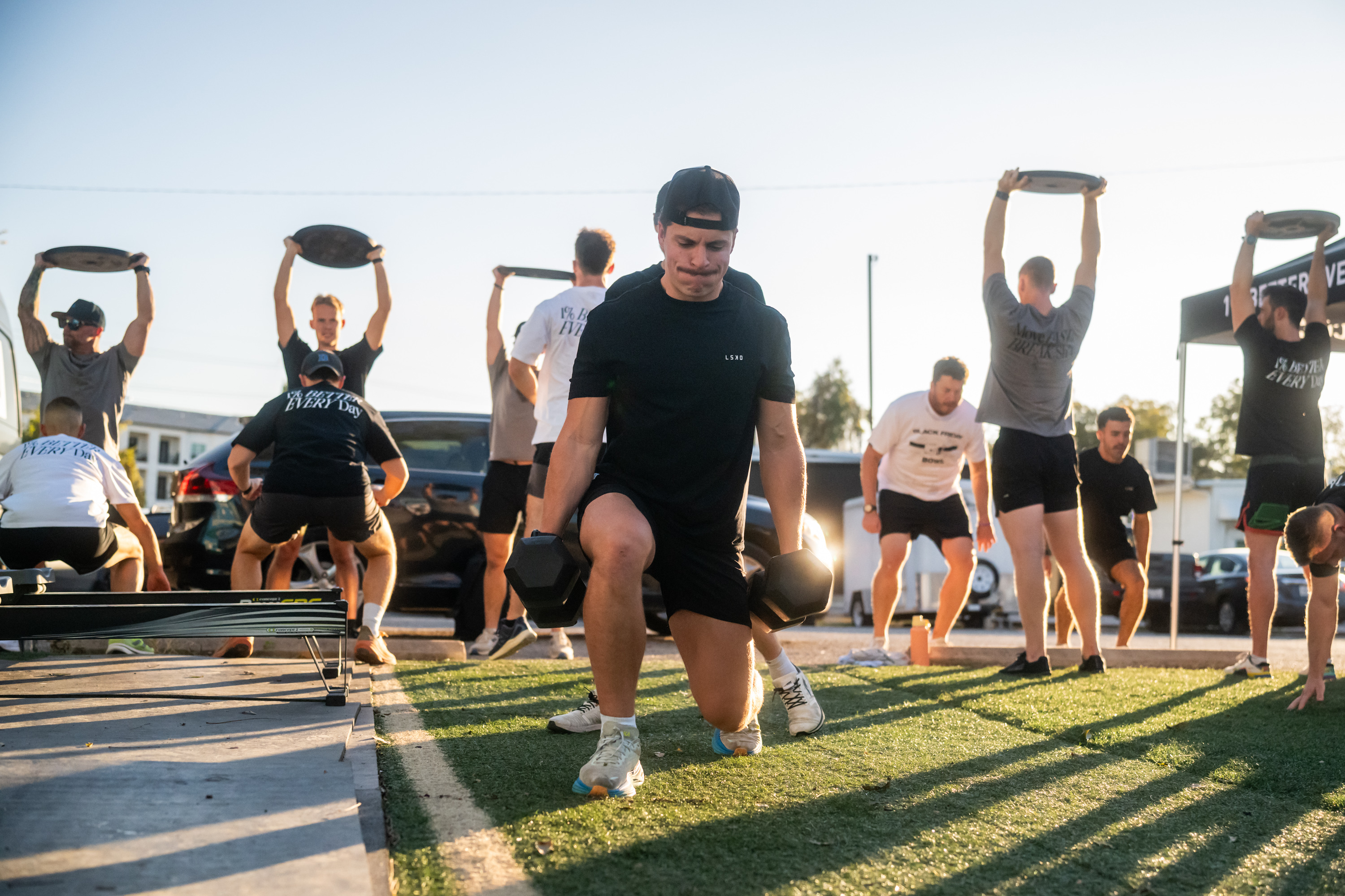 Man during workout